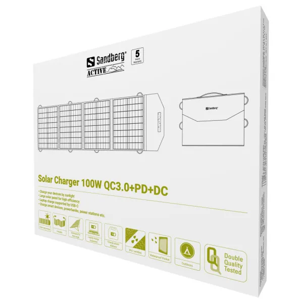Solarni panel punjač Sandberg 420-81 100W QC3.0/PD/DC