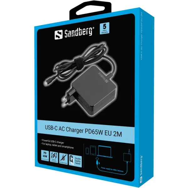 Punjač za laptop Sandberg AC 65W USB-C 135-79