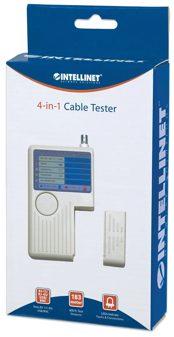 Tester mrežni Intellinet 351911 RJ45/RJ11/USB/BNC