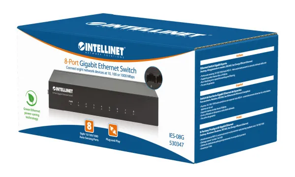 LAN switch Intellinet 530347 10/100/1000 8port/metalni