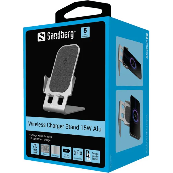 Bežični punjač Sandberg 441-51 15W/Aluminium/USB-C