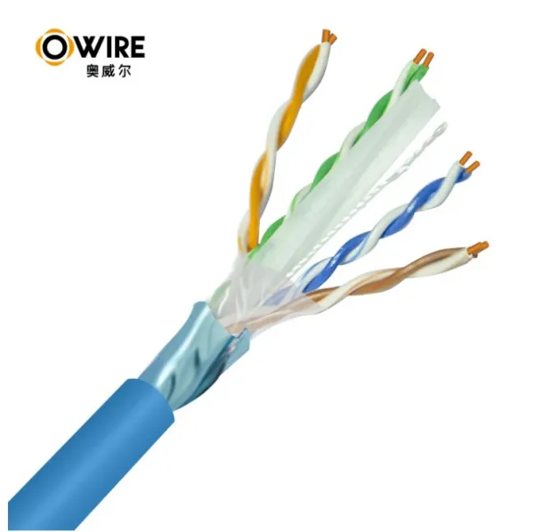 LAN FTP kabl OWIRE Cat6 Solid/CCA/0,56mm/Plavi/305m