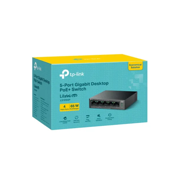 LAN Switch TP-Link LS105GP 5x1G/4PoE/65W