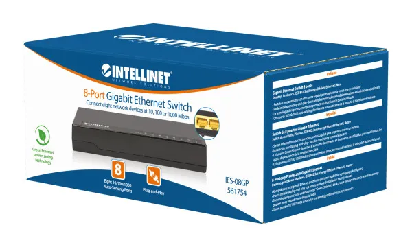 LAN switch Intellinet 561754 10/100/1000 8port