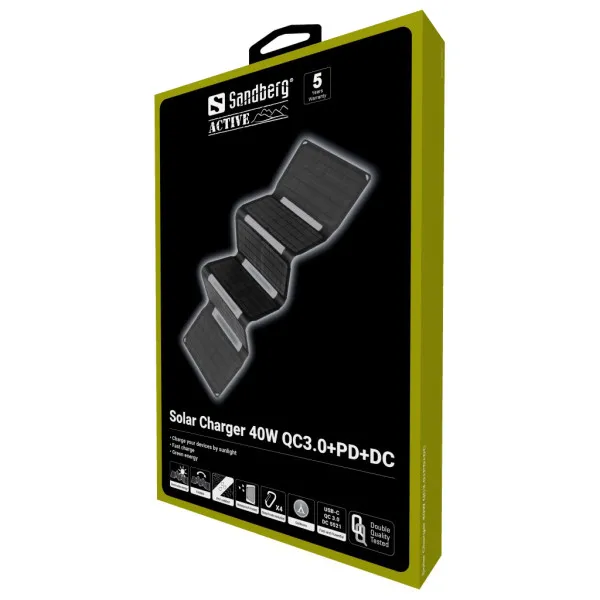 Powerbank Sandberg 420-67 Solar Charger 40W QC3.0+PD+DC