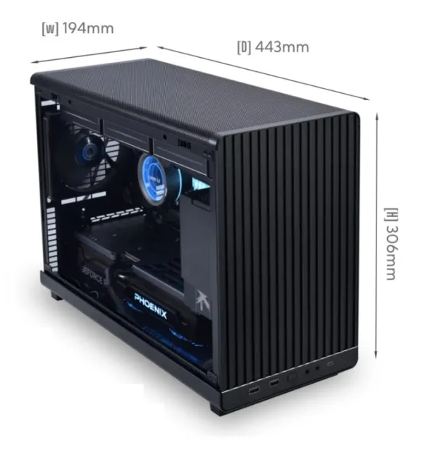 Kućište Lian Li DAN A3 mATX /Crno, A3-mATX Black & WOOD