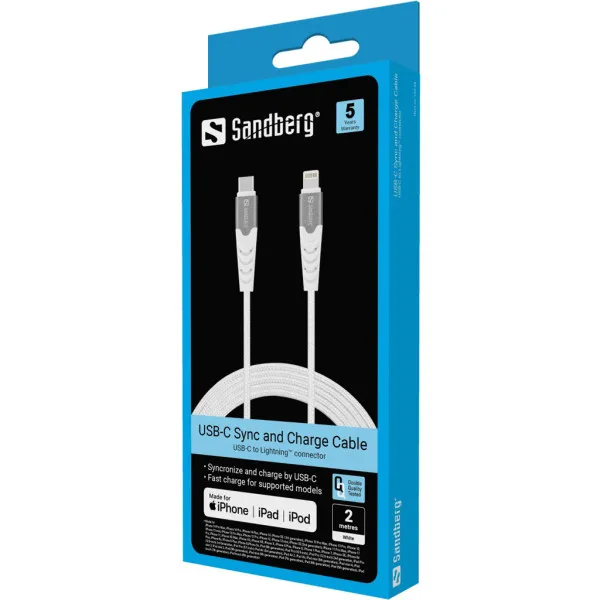 Kabl Sandberg 136-48 USB-C na Lightning 2m