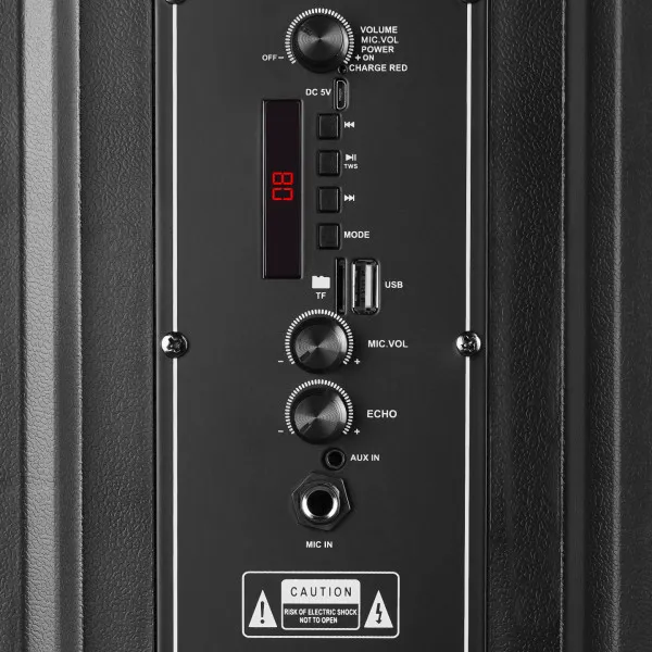 Zvučnik Mikado MD-BT609 20W, USB, Bluetooth, micro SD crni