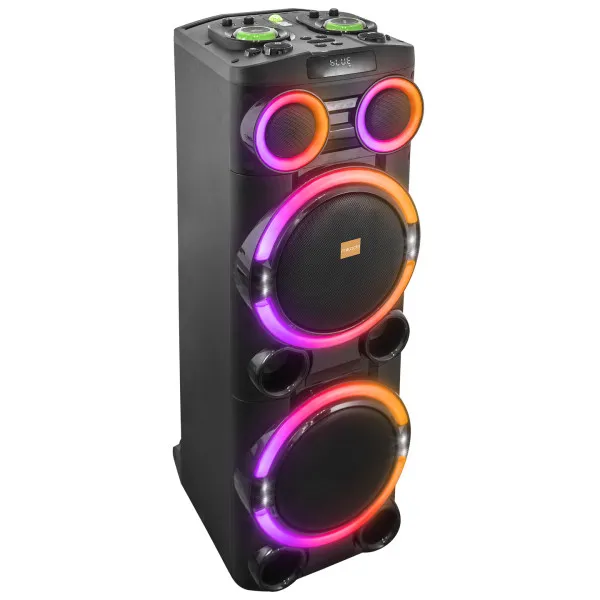 Zvučnik Mikado MD-104KP 200W, 12V 14000mAh USB, Bluetooth, micro SD crni