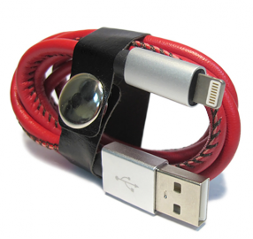 USB data kabal LEATHER safe za Iphone lightning 008 