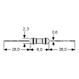 OTPORNIK UGLJENI 5% 220R 1/4W