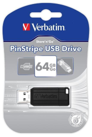 Verbatim Pinst. USB 64GB Blac (49065)