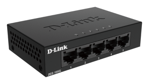 LAN Switch D-Link DGS-105GL/E 10/100/1000 5port Metal Gigabit
