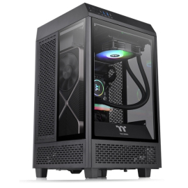 Kućište Thermaltake The Tower 100/Black/Win/SPCC/Tempered Glass*3/bez PSU