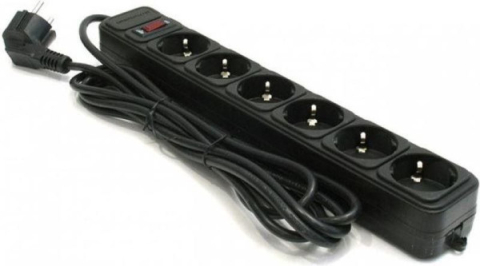 Kabl GEMBIRD Protektor SPG6-B-6 6mesta 4.5m Black 3x1,5