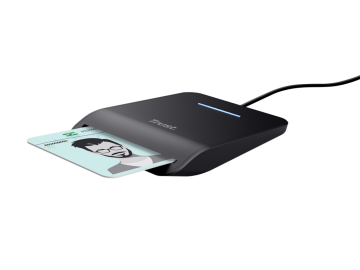 Citac kartica TRUST PRIMO USB-C DNI smart card reader/crna