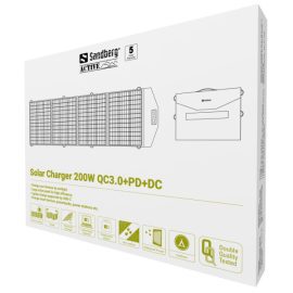 Solarni panel punjač Sandberg 420-82 200W QC3.0/PD/DC