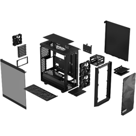 Kućište Fractal Design Meshify 2 Compact Lite Black TG Light tint, FD-C-MEL2C-03