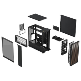 Kućište Fractal Design North Charcoal Black TG Dark, FD-C-NOR1C-02