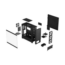 Kućište Fractal Design Pop XL Air RGB Black TG Clear Tint, FD-C-POR1X-06