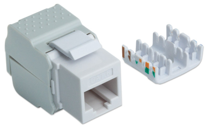 Modul RJ45 Intellinet 167062 Cat6/tool-less/568B 2-1/beli