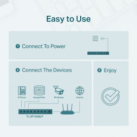 LAN Switch TP-LINK TL-SF1008LP 10/100 8port/4PoE