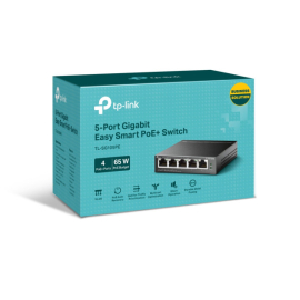 LAN Switch TP-LINK TL-SG105PE 5port 10/100/1000Mbps/4PoE/Metal