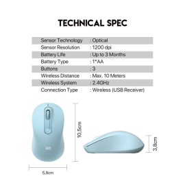 Miš Wireless Fantech W608 GO crni