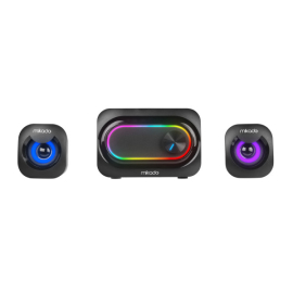 Zvučnici 2.1 Mikado MD-511 3Wx2 RGB LED,  USB