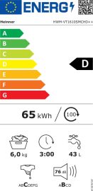 Mašina za pranje veša HEINNER HWM-VT1610SMCHD++ 6kg/1000o/slim