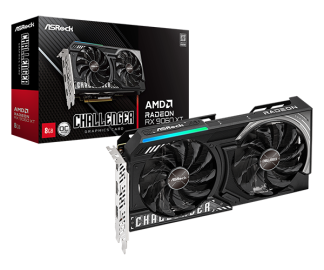 SVGA ASrock RX 9060 XT Challenger 8GB/GDDR6/128bit/crna, RX9060XT CL 8GO