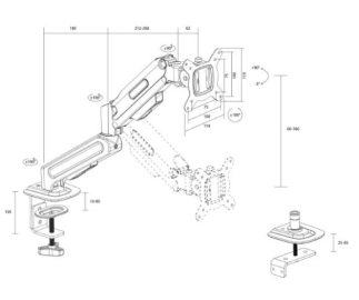 Stoni nosač za monitor ATON ATPS82 13â€“32