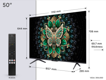 Televizor TCL 50C6K/MiniLED-QLED/50