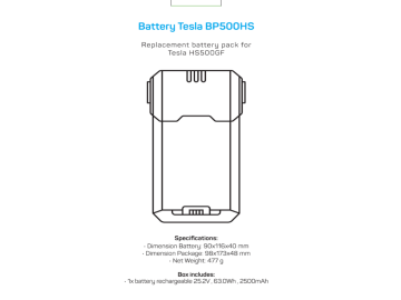 Batterry pack TESLA HS500GF/Baterije za usisivač