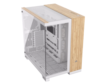 Kucište CORSAIR 6500X Mid-Tower/dve komore/kaljeno staklo/bez napajanja/bela/bambus drvo