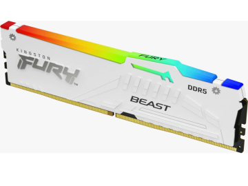 Memorija KINGSTON 16GB/DIMM/DDR5/5600MHz/CL36/FURY Beast RGB/bela