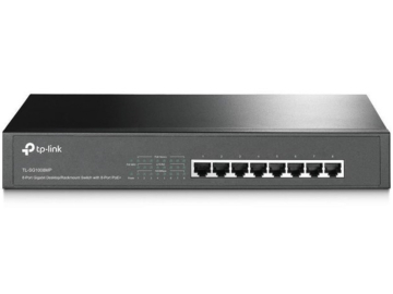 Switch TP-LINK TL-SG1008MP Gigabit/8x RJ45/10/100/1000Mbps/8x PoE+/Rackmount metalno  kucište